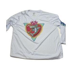 San Jose Sharks Long Sleeve Logo Heart Jersey Shirt Mens Size XL